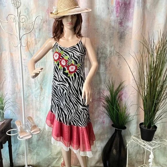 Fashion Spy | Dresses | New Fashion Spy Beautiful High Low Dress Zebra  Print And Flowers | Poshmark